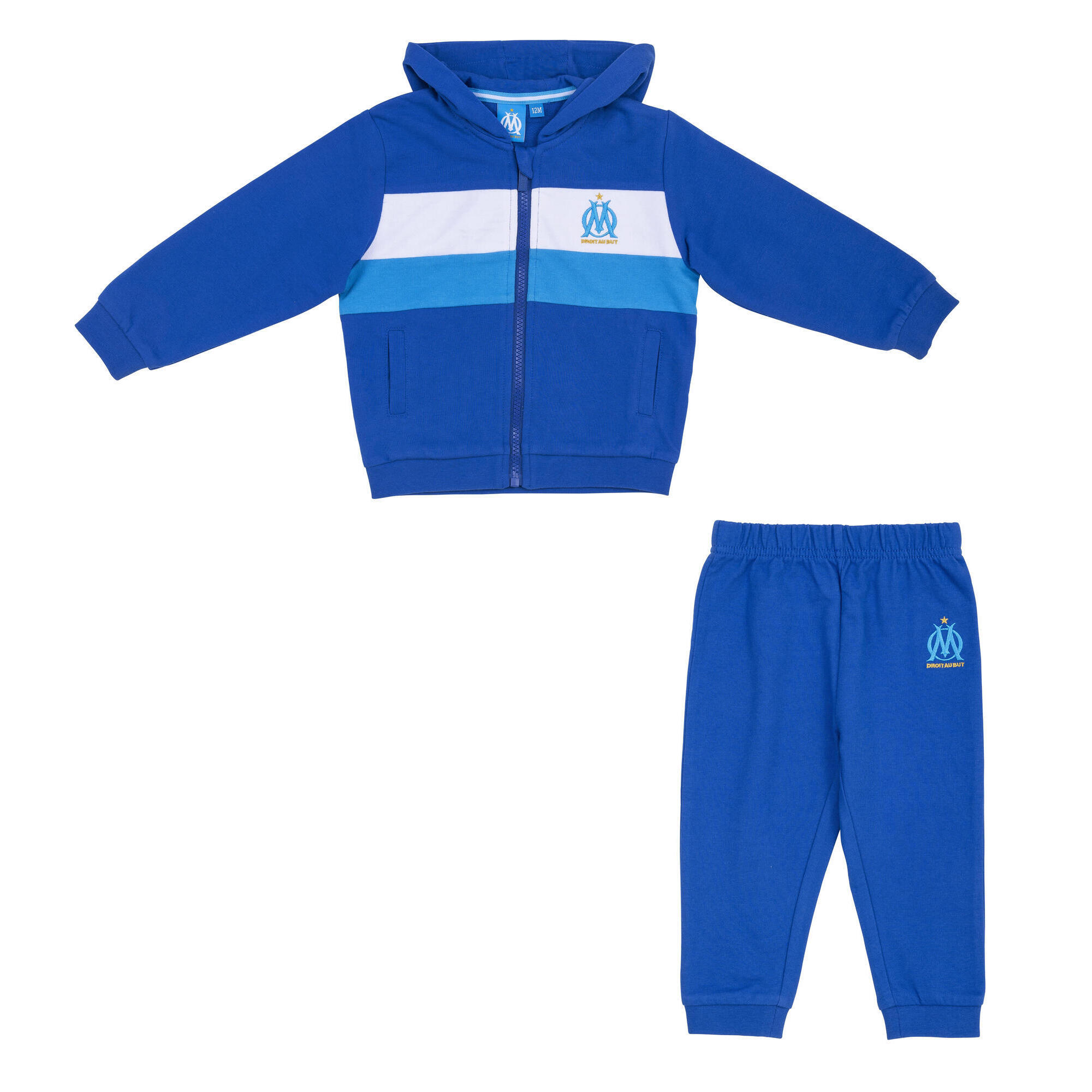 Olympique De Marseille - Jogger Jogging Bébé Garçon Om - Collection Officielle Olympique De Marseille - Survêtement - Bleu -  2 Ans  - Decathlon