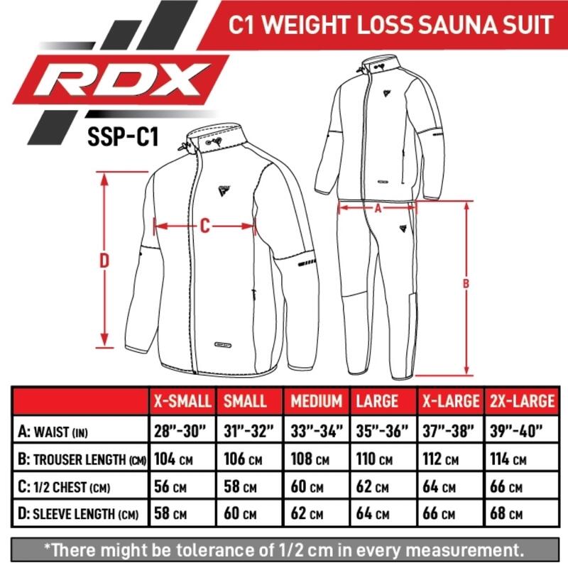 Costum Sauna Rdx C1, Gri, XL