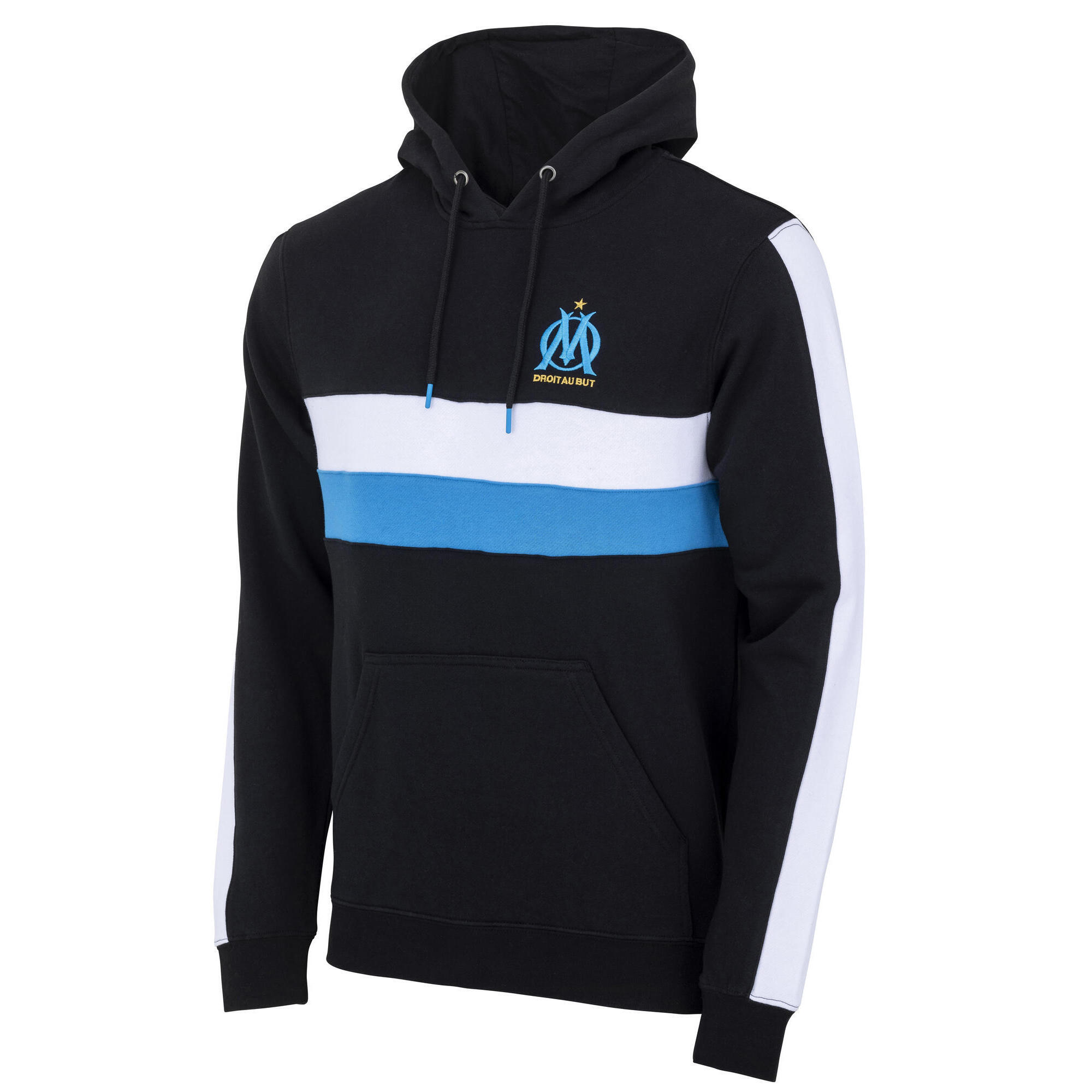 Olympique De Marseille - Sweat Shirt Capuche Om - Collection Officielle Olympique De Marseille - Sweat-shirt - Noir - 38 S - Decathlon