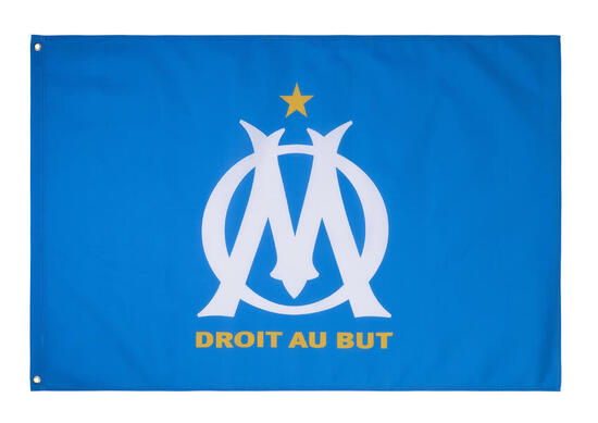 Drapeau OM - Collection officielle OLYMPIQUE DE MARSEILLE - Taille 150 x 100 cm