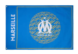Drapeau OM - Collection officielle OLYMPIQUE DE MARSEILLE - Taille 150 x 100 cm
