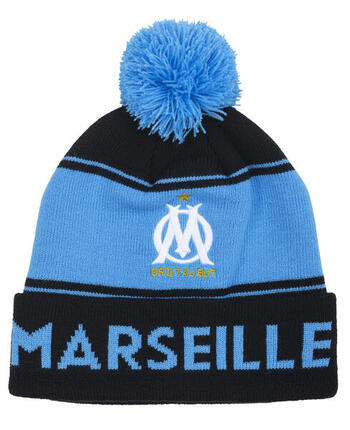 Bonnet pompon OM - Collection officielle OLYMPIQUE DE MARSEILLE