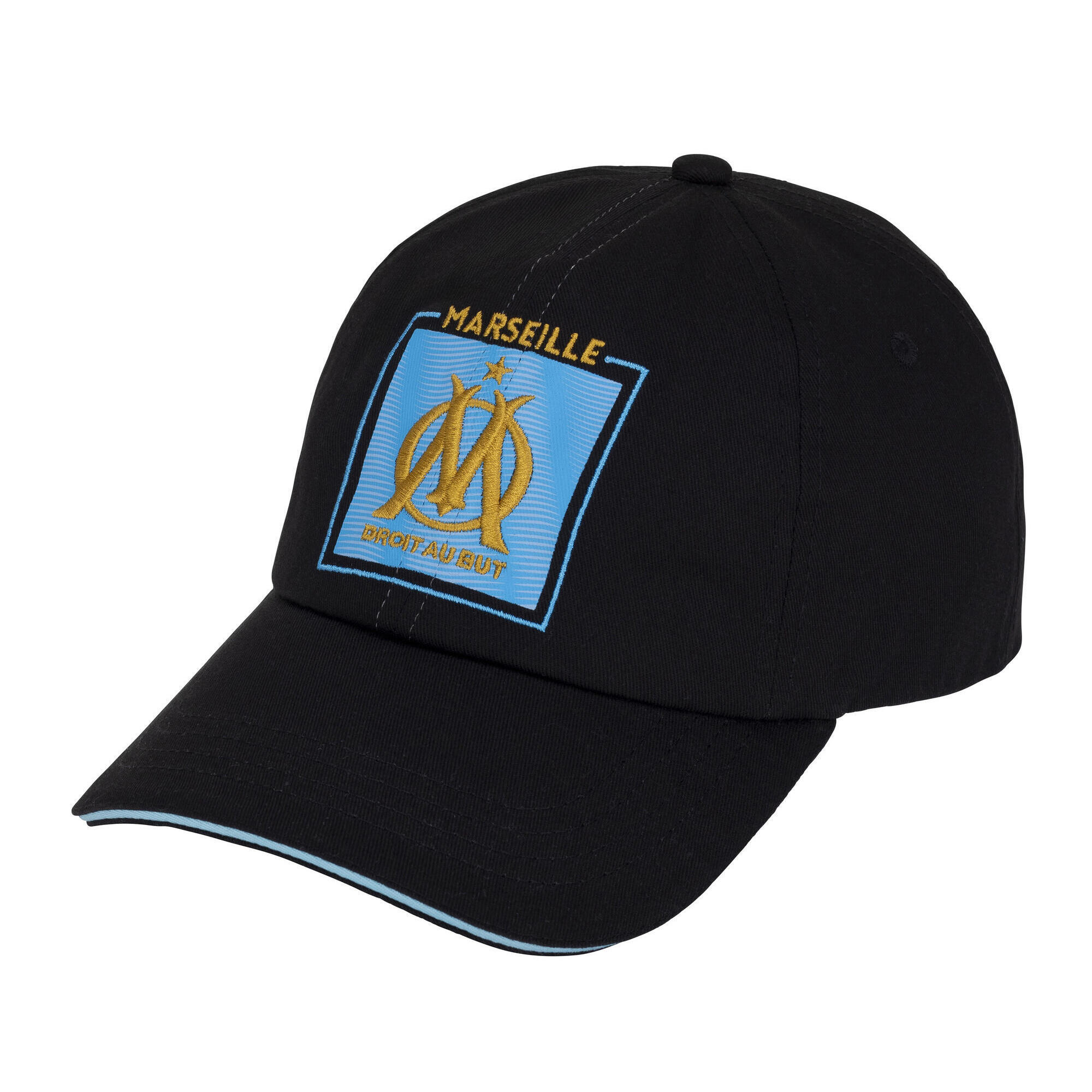Olympique De Marseille - Casquette Om - Collection Officielle Olympique De Marseille - Taille Réglable - Casquette - Noir - Decathlon
