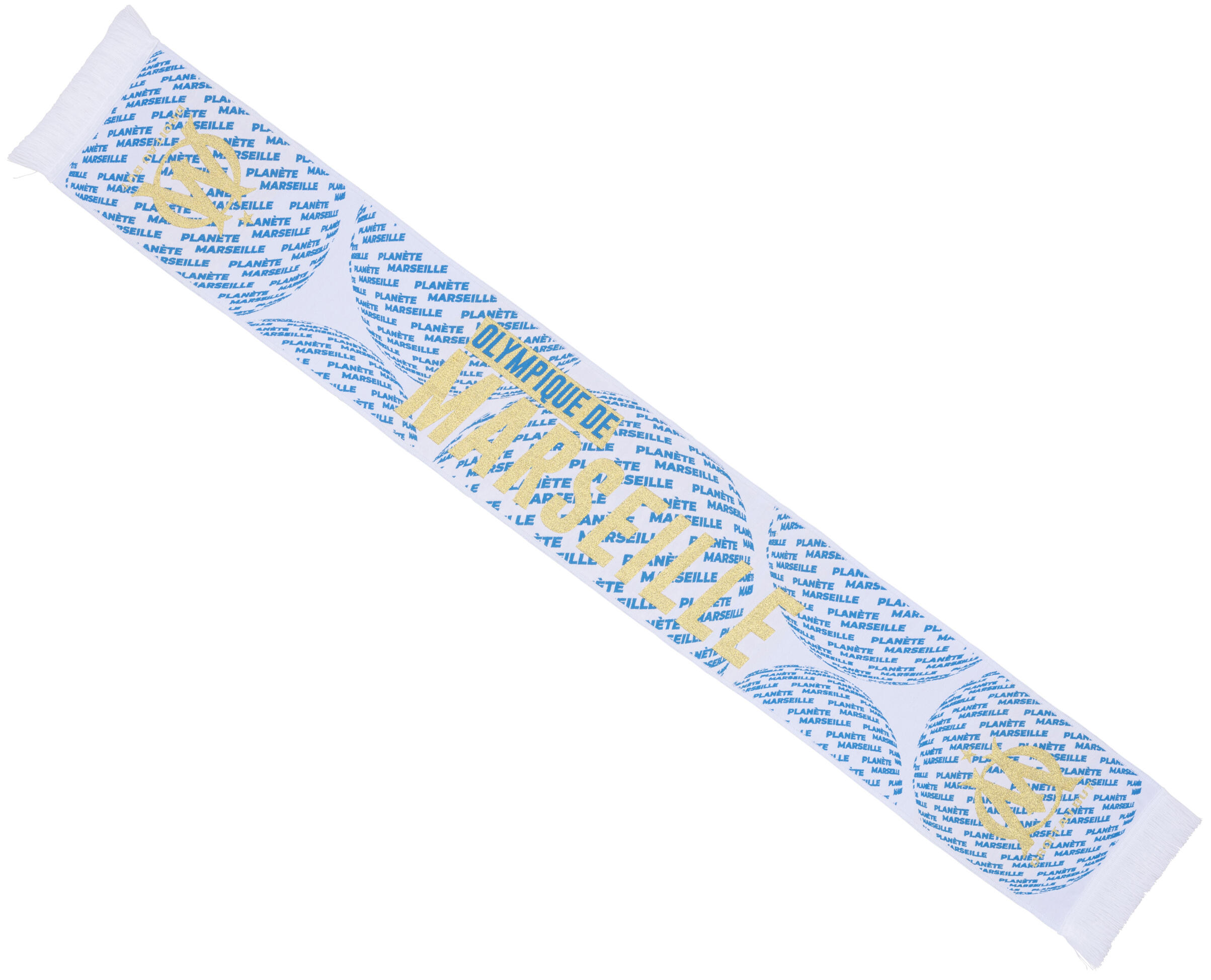 Echarpe OM - Collection officielle OLYMPIQUE DE MARSEILLE - Taille 140 cm 1/2