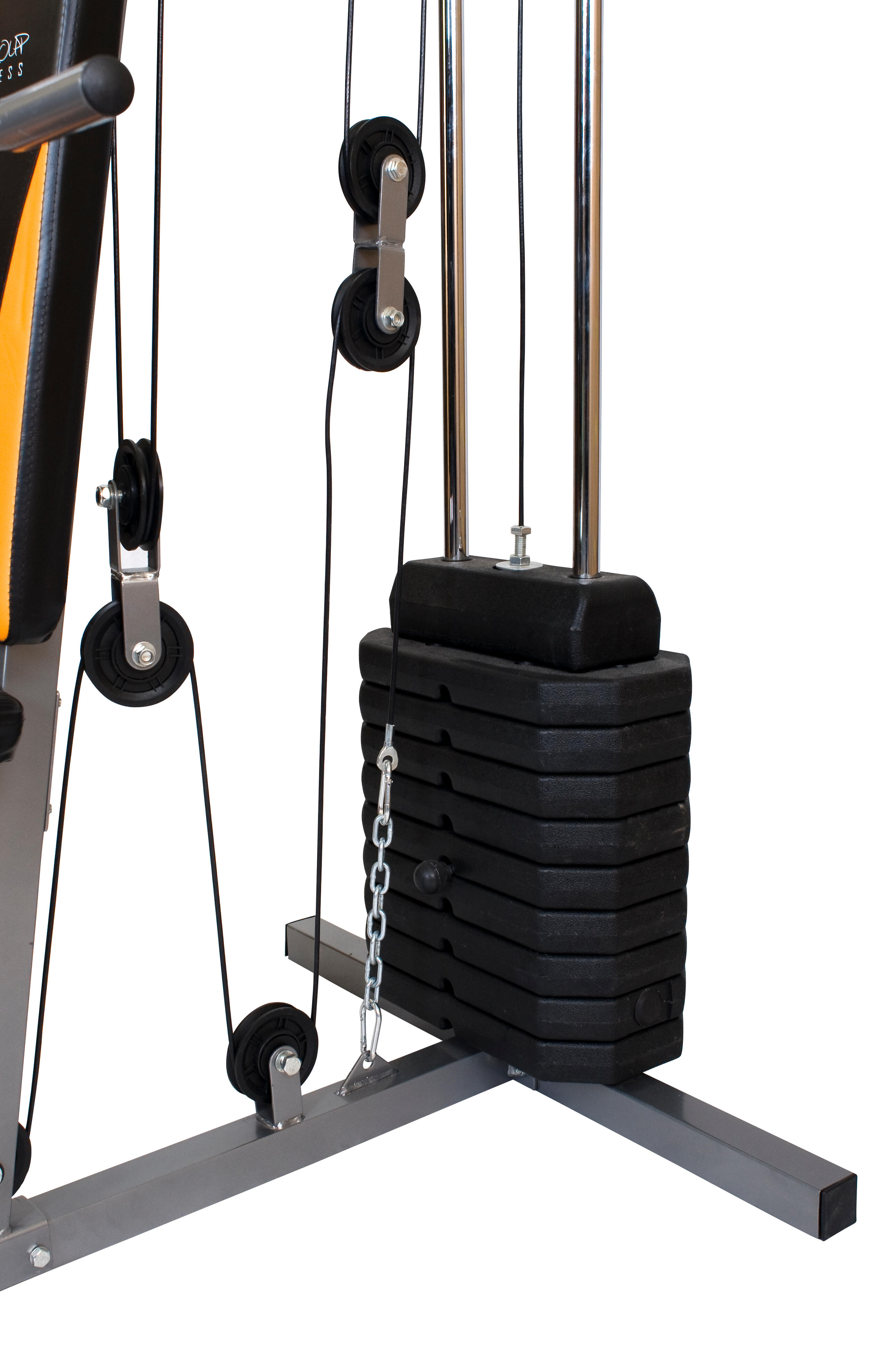 ATLAS JEDNOSTANOWISKOWY ATLAS SPORT DO ĆWICZEŃ SIŁOWNIA DOMOWA  2x45kg 2/4