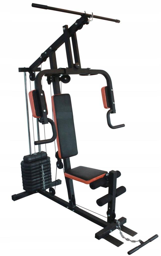 ATLAS JEDNOSTANOWISKOWY ATLAS SPORT DO ĆWICZEŃ SIŁOWNIA DOMOWA  2x45kg 4/4