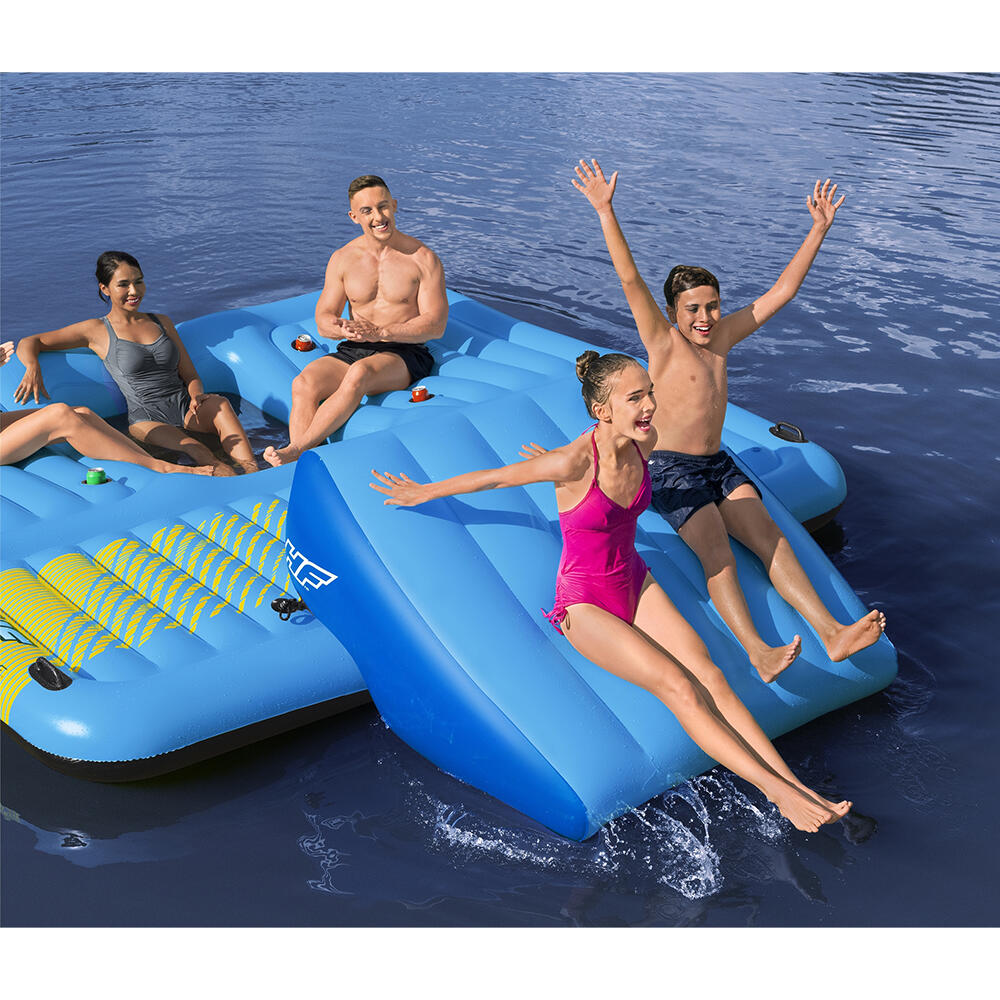 Bestway Badeinsel Summer Slide mit Wasse rrutsche 365 x 295 cm 4/7