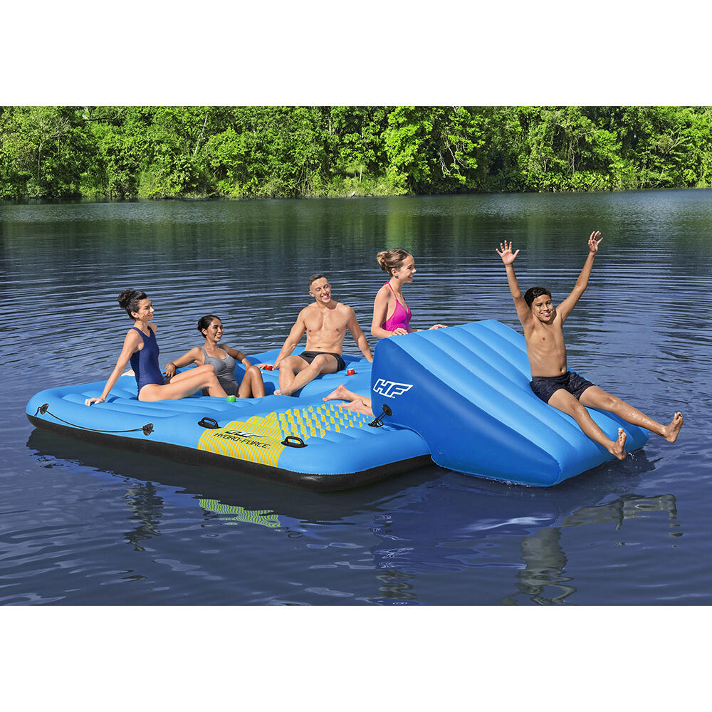Bestway Badeinsel Summer Slide mit Wasse rrutsche 365 x 295 cm 2/7