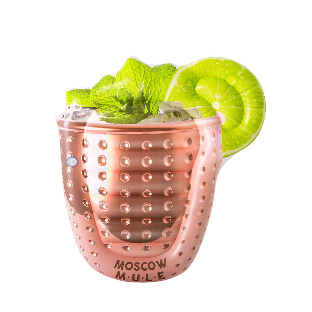BESTWAY Materassino gonfiabile Bestway Moscow Mule 1,73 x 1,60 m rosa con portabicchiere