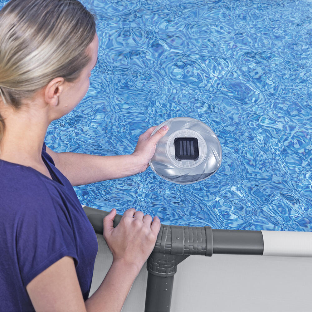 Luz Solar Flotante para Piscina Bestway Ø 18 cm 5/7