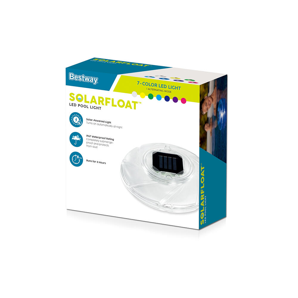 Luz Solar Flotante para Piscina Bestway Ø 18 cm 3/7