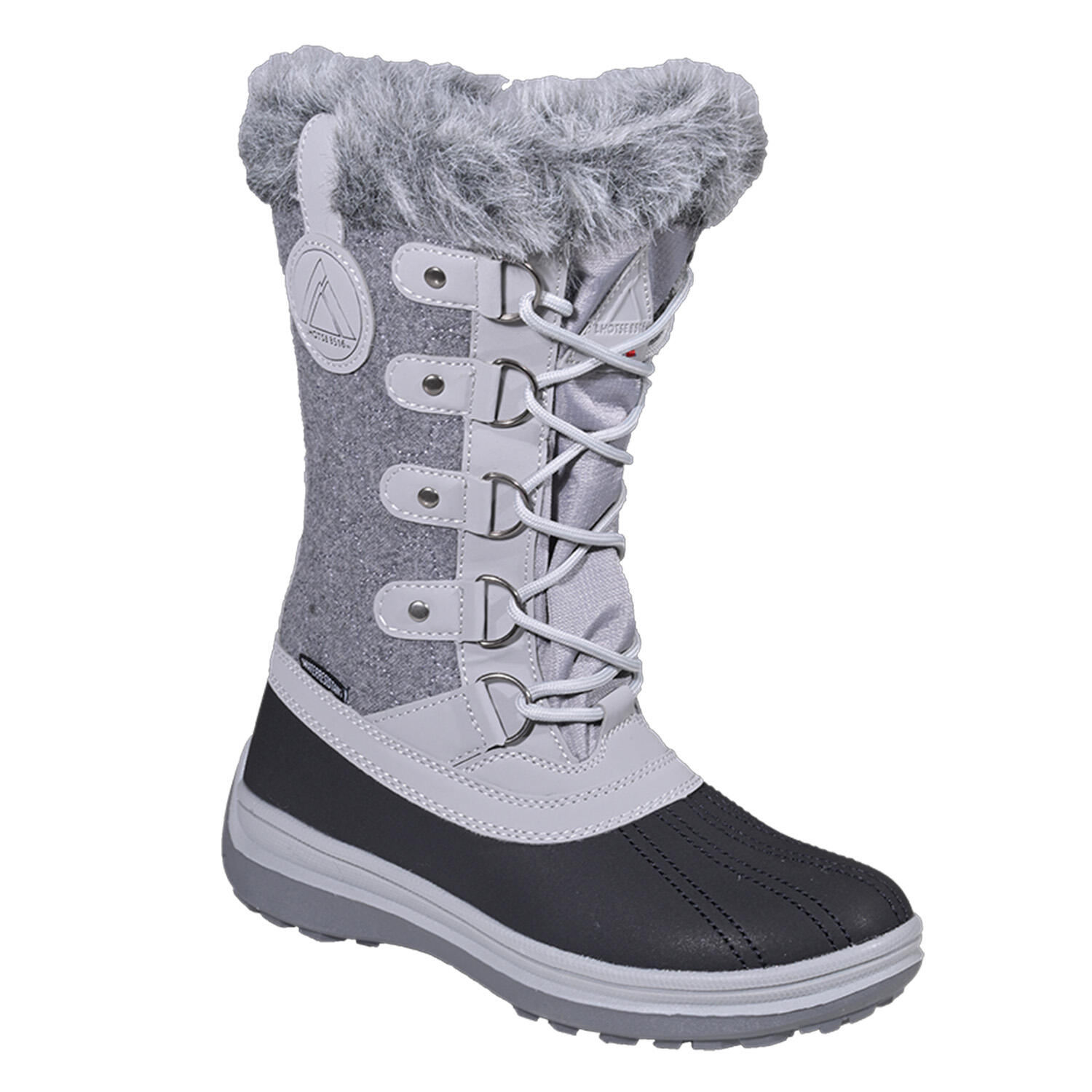 Lhotse - Chaussure Après-ski Augusta - Femme - 41 - Chaussures À Crampons - Gris - 41 - Decathlon