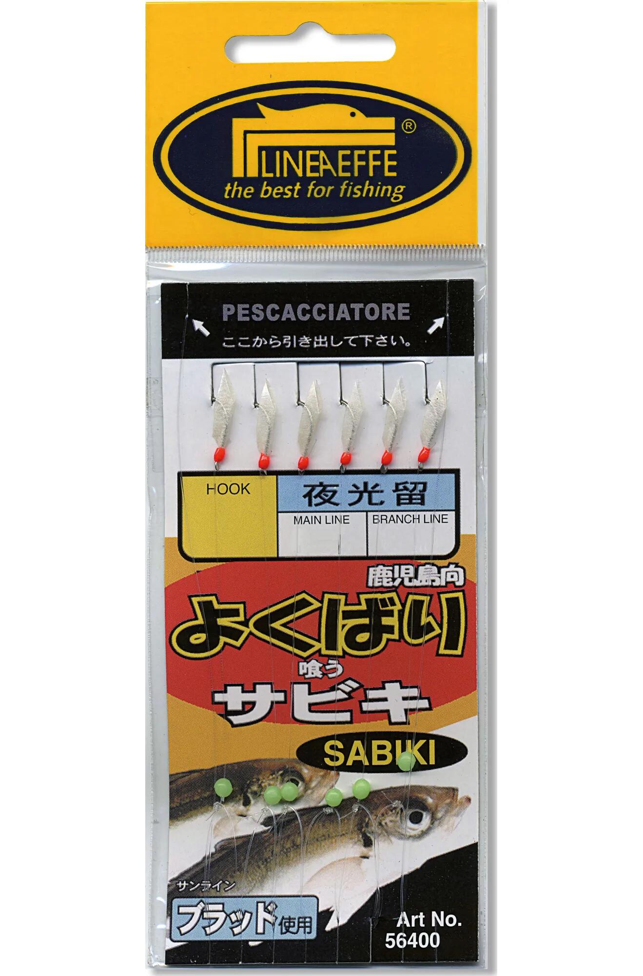 LINEAEFFE MONTAGEM SABIKI P/PESCA AO CARAPAU 6 ANZOIS N.2 A N.6