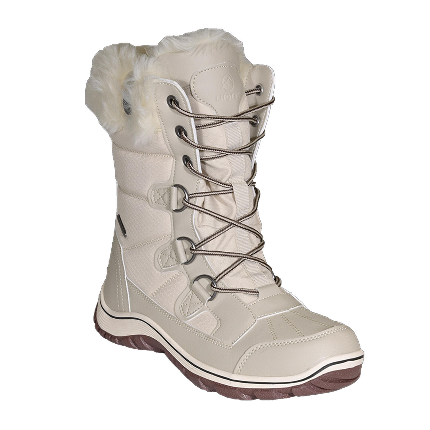 Lhotse - Chaussure Après-ski Saska - Femme - 37 - Chaussures À Crampons - Beige - 37 - Decathlon