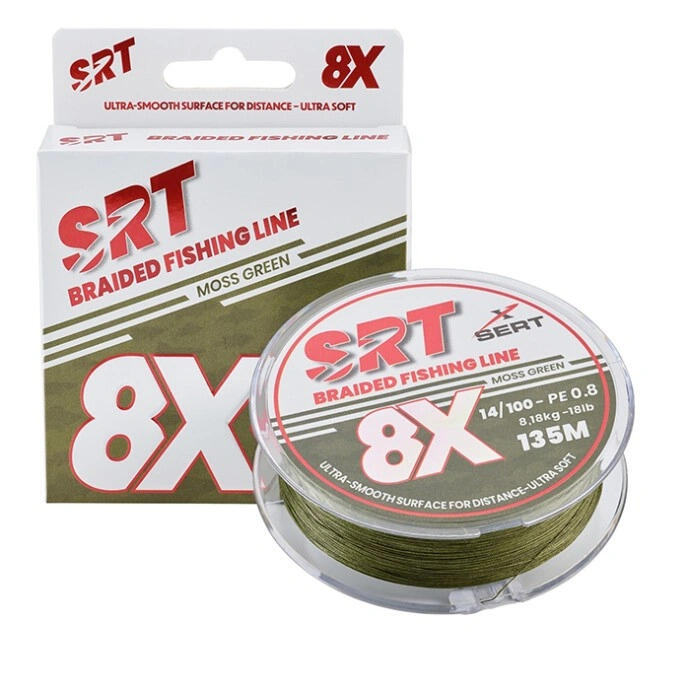 SERT MULTIFILAMENTO PARA SPINNING SRT 8X 135MT 0,14MM A 0,20MM