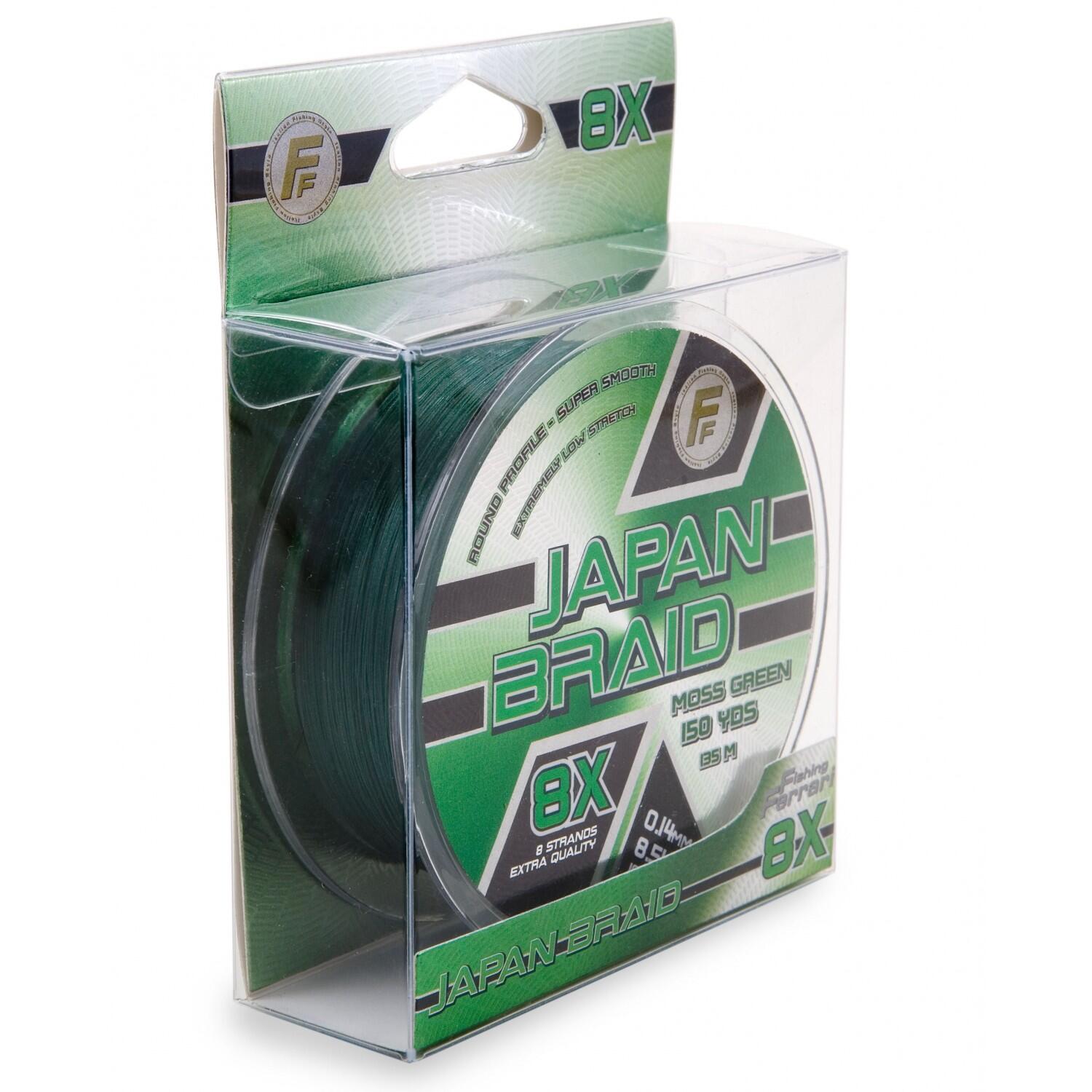 LINEAEFFE MULTIFILAMENTO JAPAN BRAID 8X PARA PESCA DE MAR 135MT 0,16MM A 0,20MM