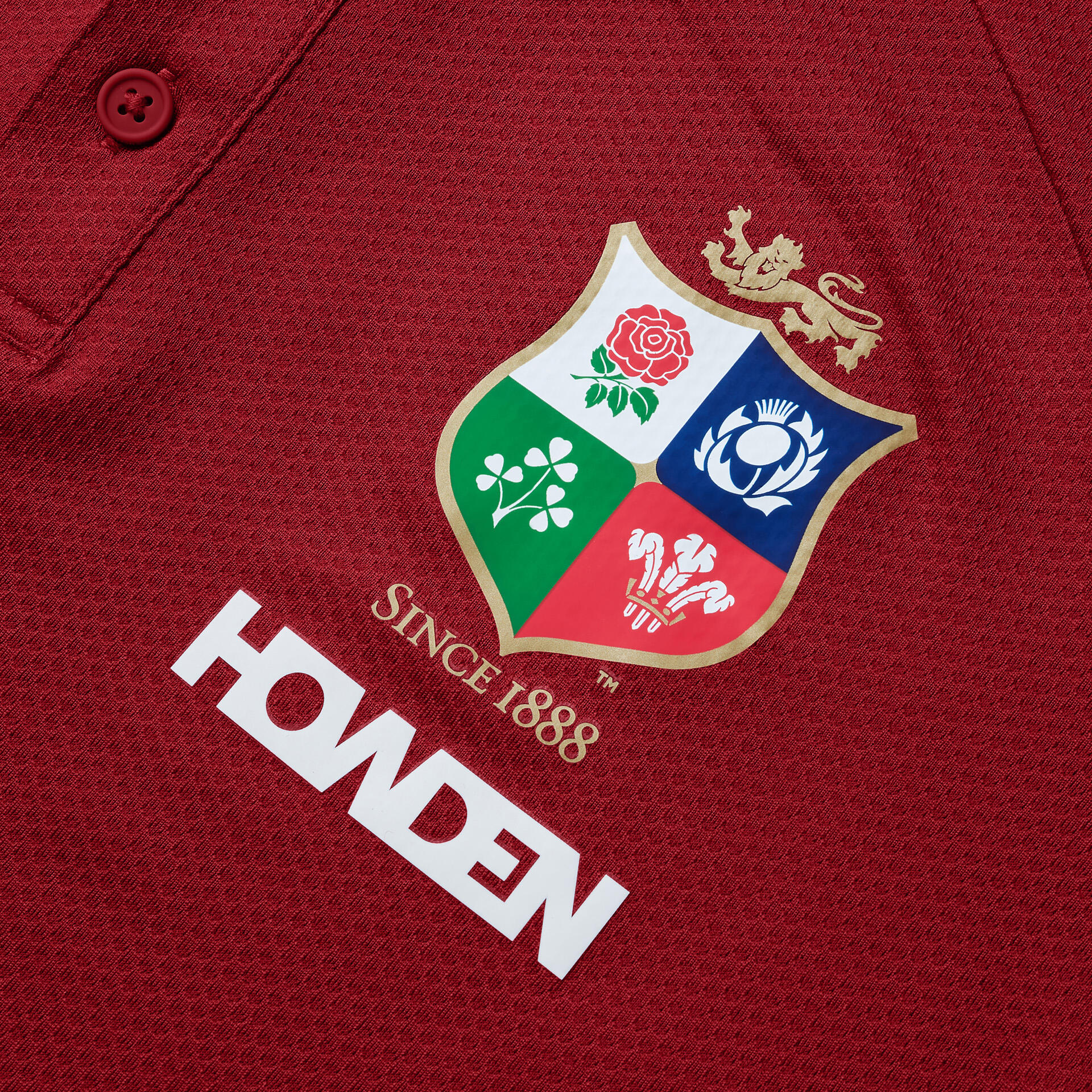 British & Irish Lions 2025 Mens Rugby Poly Polo 3/5