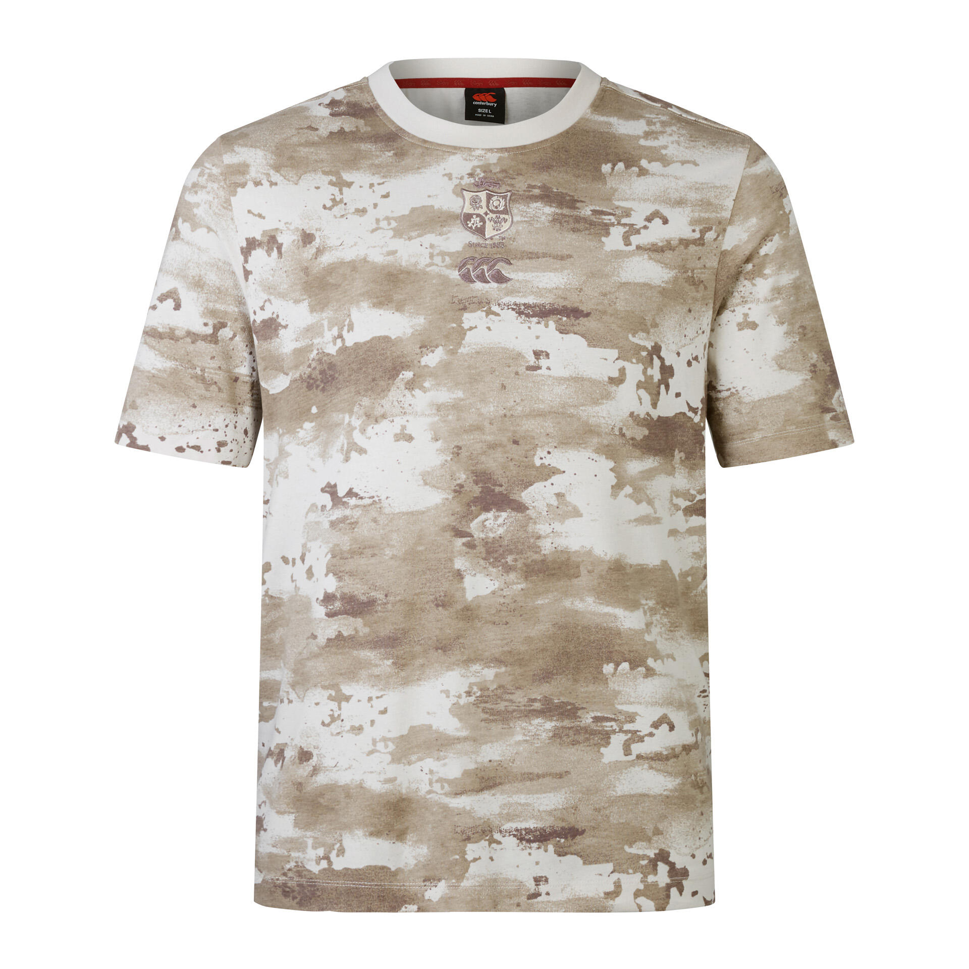 CANTERBURY British & Irish Lions 2025 Mens Camo Rugby T-Shirt