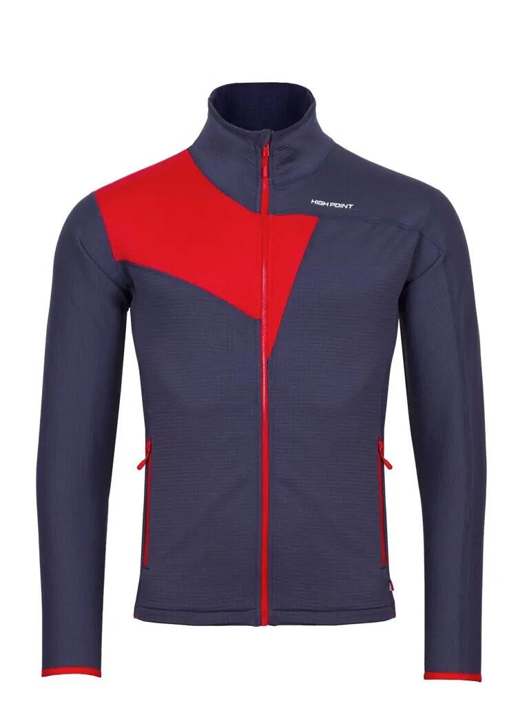 Felpa tecnica uomo High Point Cascade Power Grid leggera 2 tasche 2/2