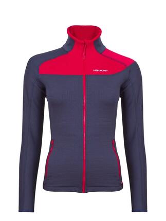 Sweat femme High Point Cascade bicolore rouge/bleu taille S ajusté