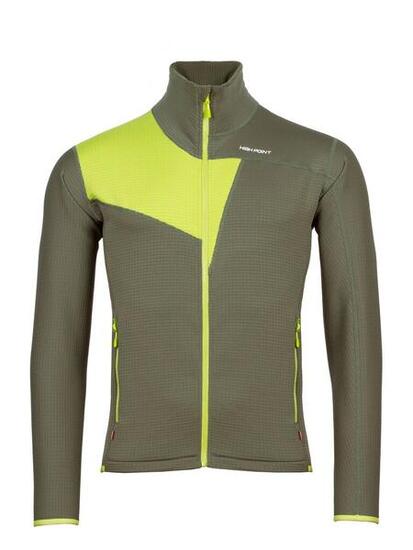Sweat technique homme High Point Cascade Polartec Power Grid léger, 2 poches
