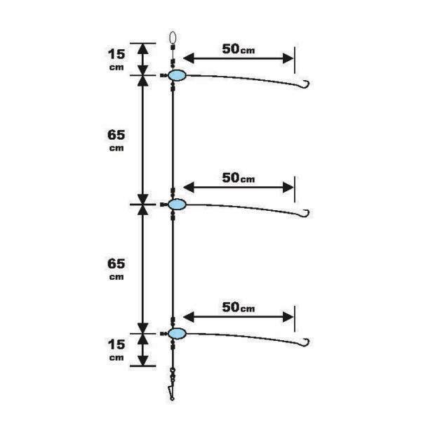 ESTRALHO RS FLUOROCARBONO PARA PESCA EMBARCADA N.2 A N.6 3/3
