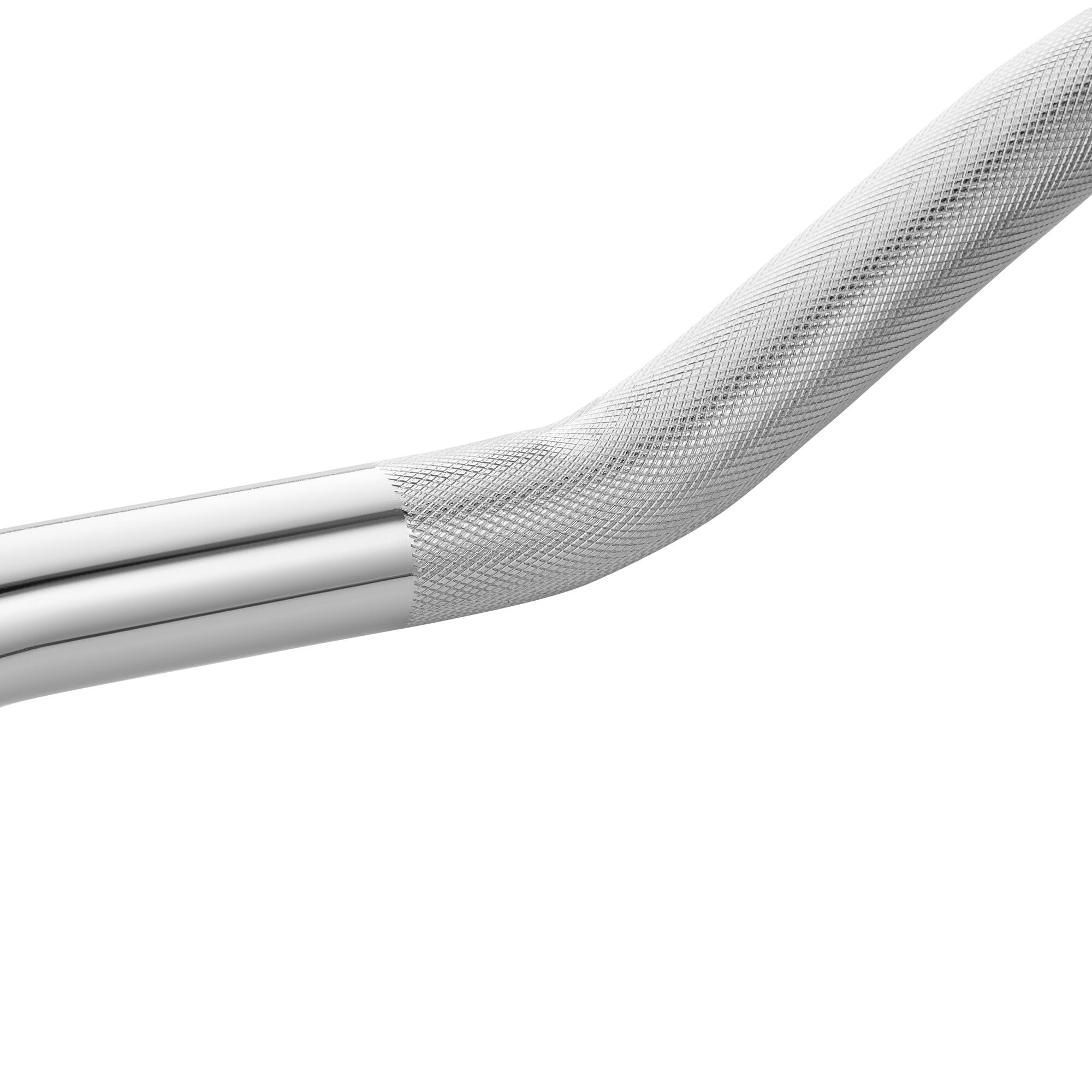 Vzpěračská tyč lehce lomená 4FIZJO 120 cm s objímkami 7/7