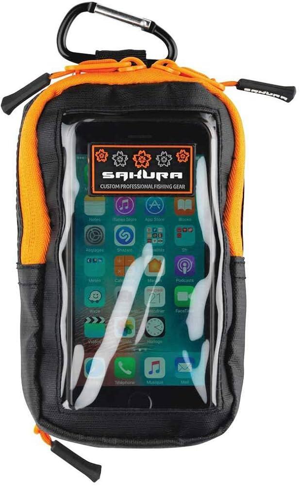 Bolsa para telemóvel com mosquetão