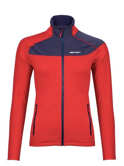 Sweat femme High Point Cascade bicolore rouge/bleu taille S ajusté
