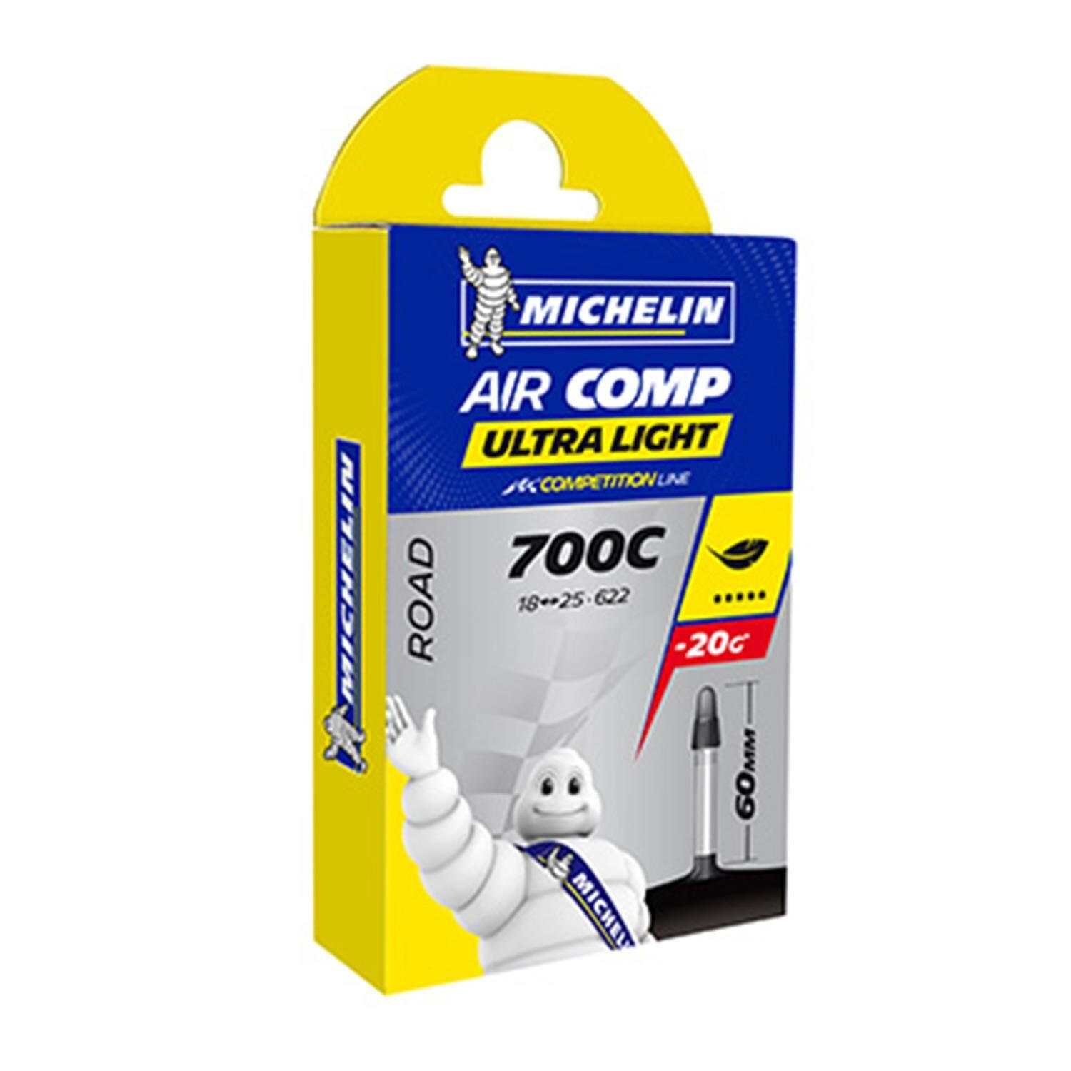 MICHELIN Camera d'aria della valvola Presta Michelin 700 x 18-23 60 mm 78g