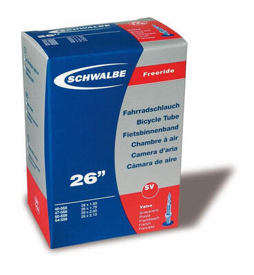 Schwalbe binnenband fv sv13f 26 inch - duurzaam en betrouwbaar