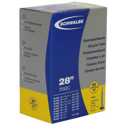 Schwalbe sv17 28'' standaard binnenband presta 60 mm