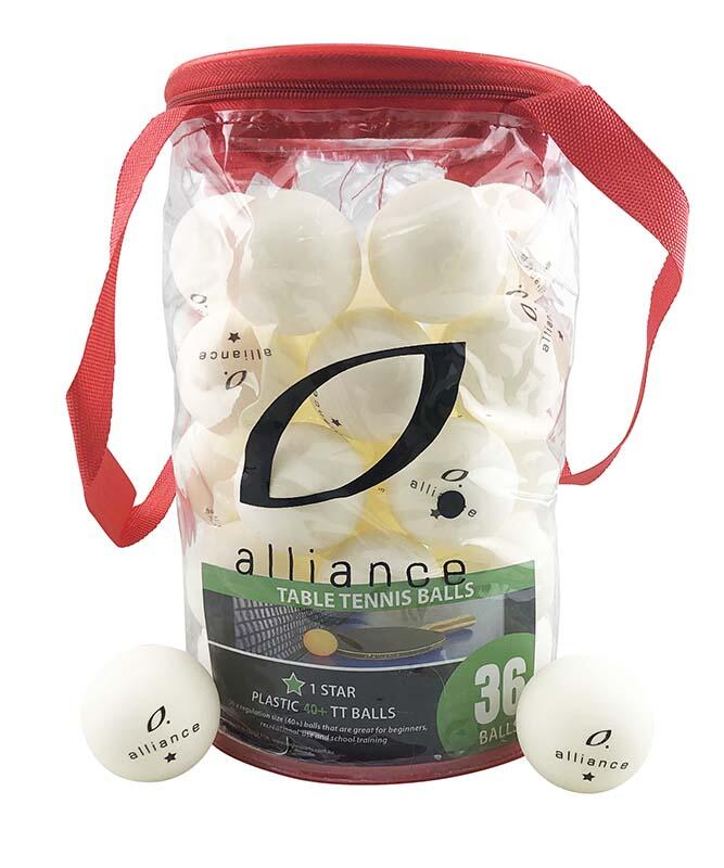 Alliance Table Tennis Balls 40+ Abs 1 Star White - Pack Of 36