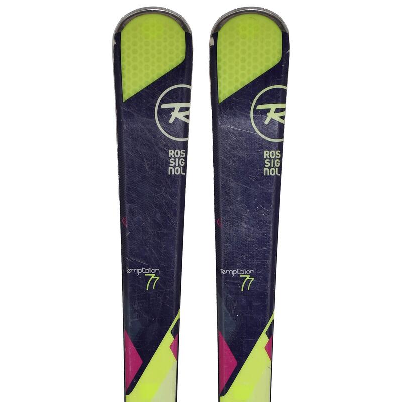 TWEEDEHANDS - Gebruikte Ski Rossignol Temptation 77 + Bindingen - GOEDE