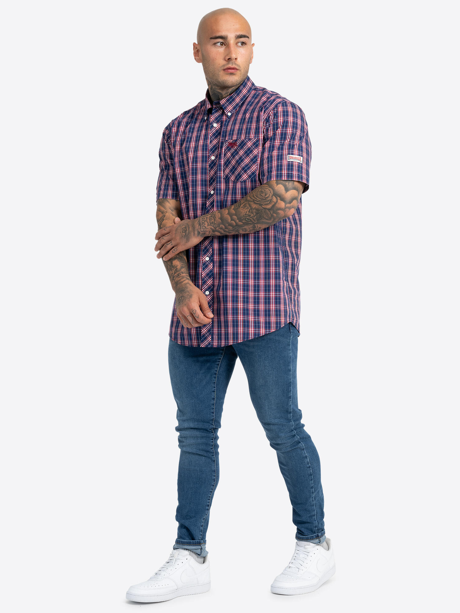 Chemise à manches courtes LONSDALE BRIXWORTH 3/6