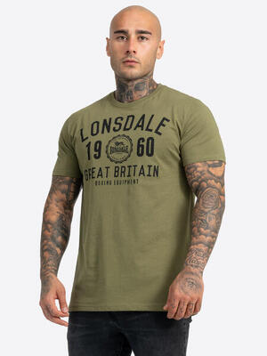 Lonsdale heren-t-shirt. regular fit dubbelpak bangor