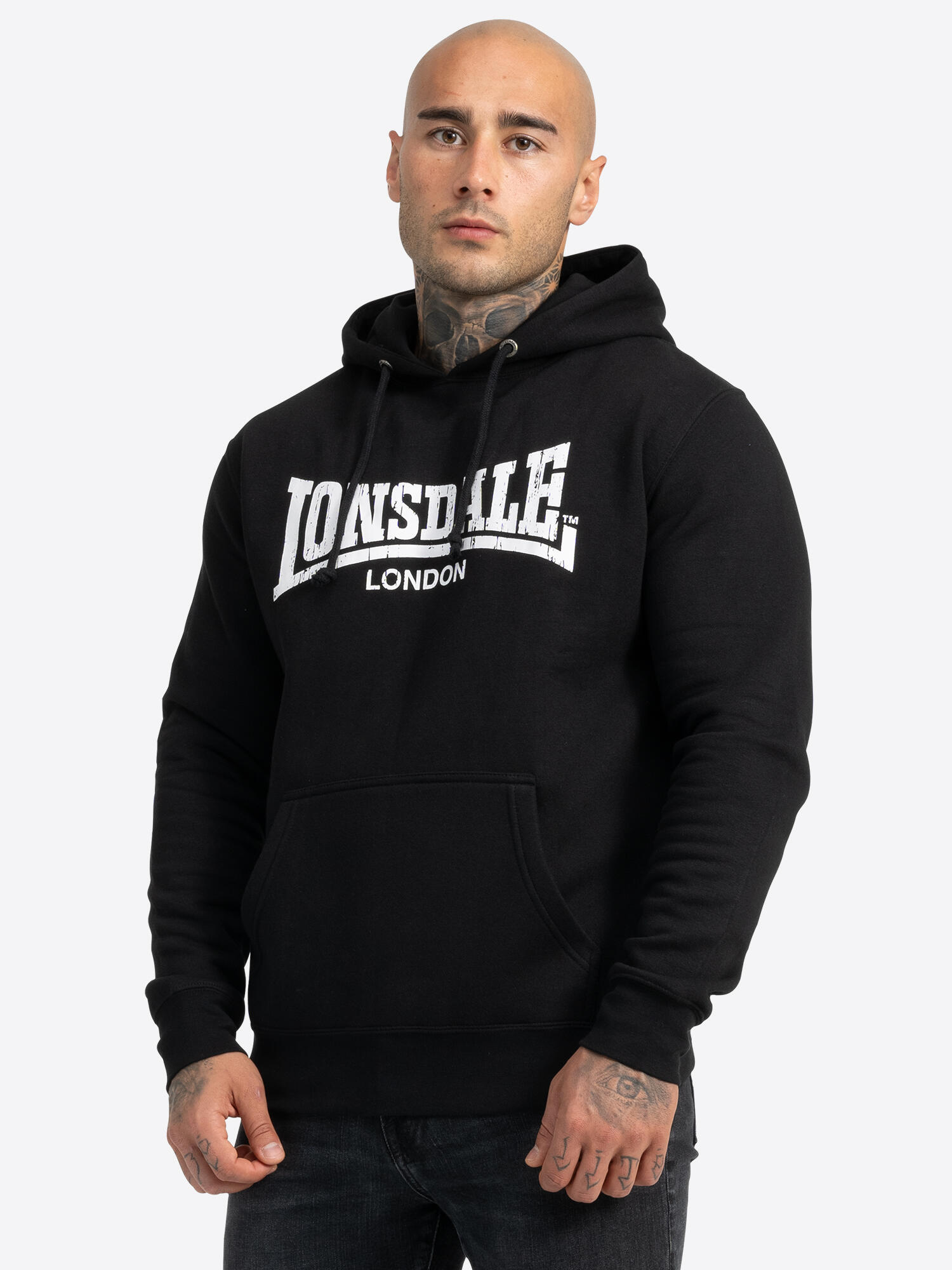 LONSDALE Sudaderas jerseys polares para Hombre Lonsdale Wolterton Negro