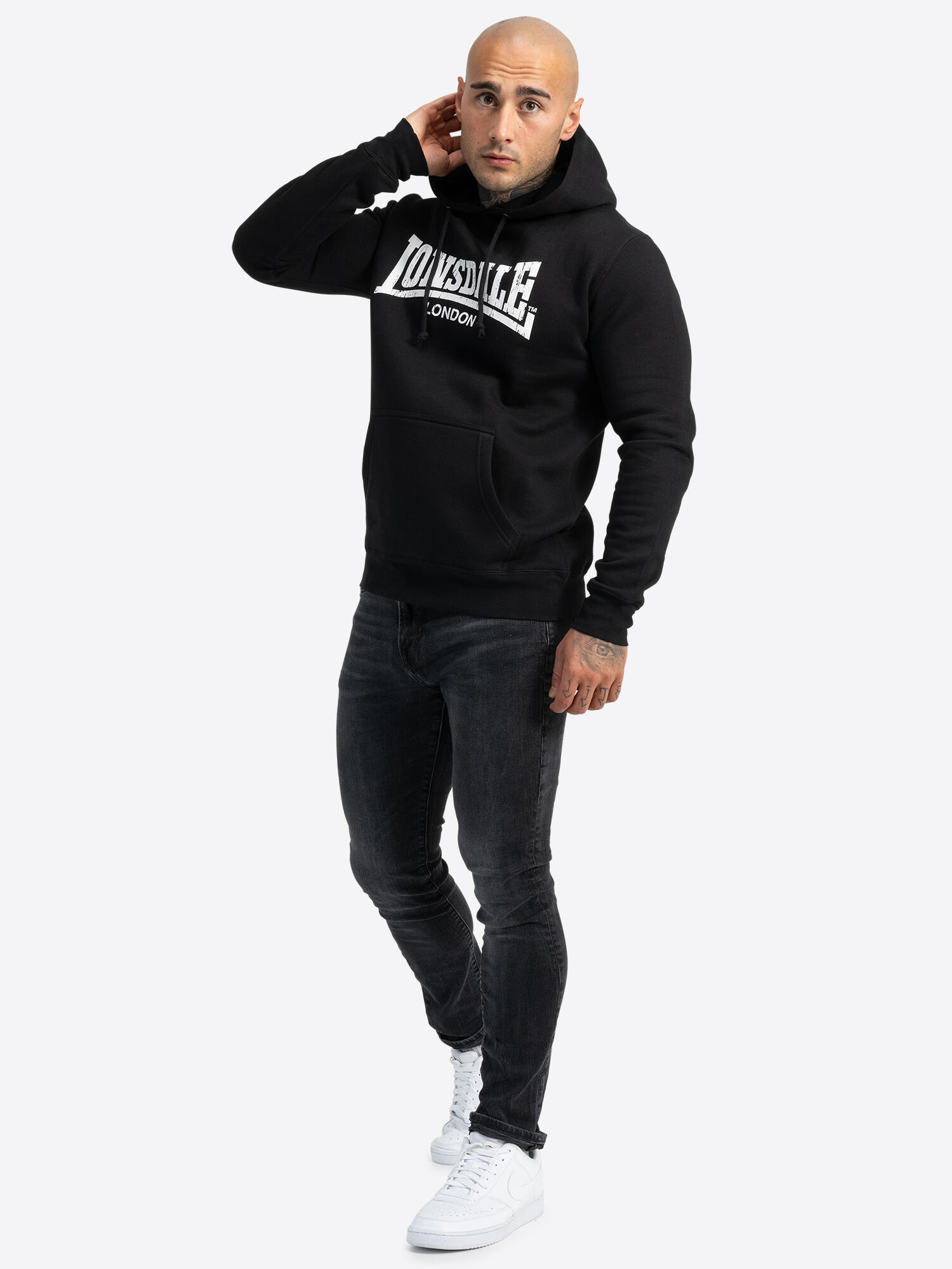 Sweatshirts polaires pour homme Lonsdale Wolterton Noir 4/7