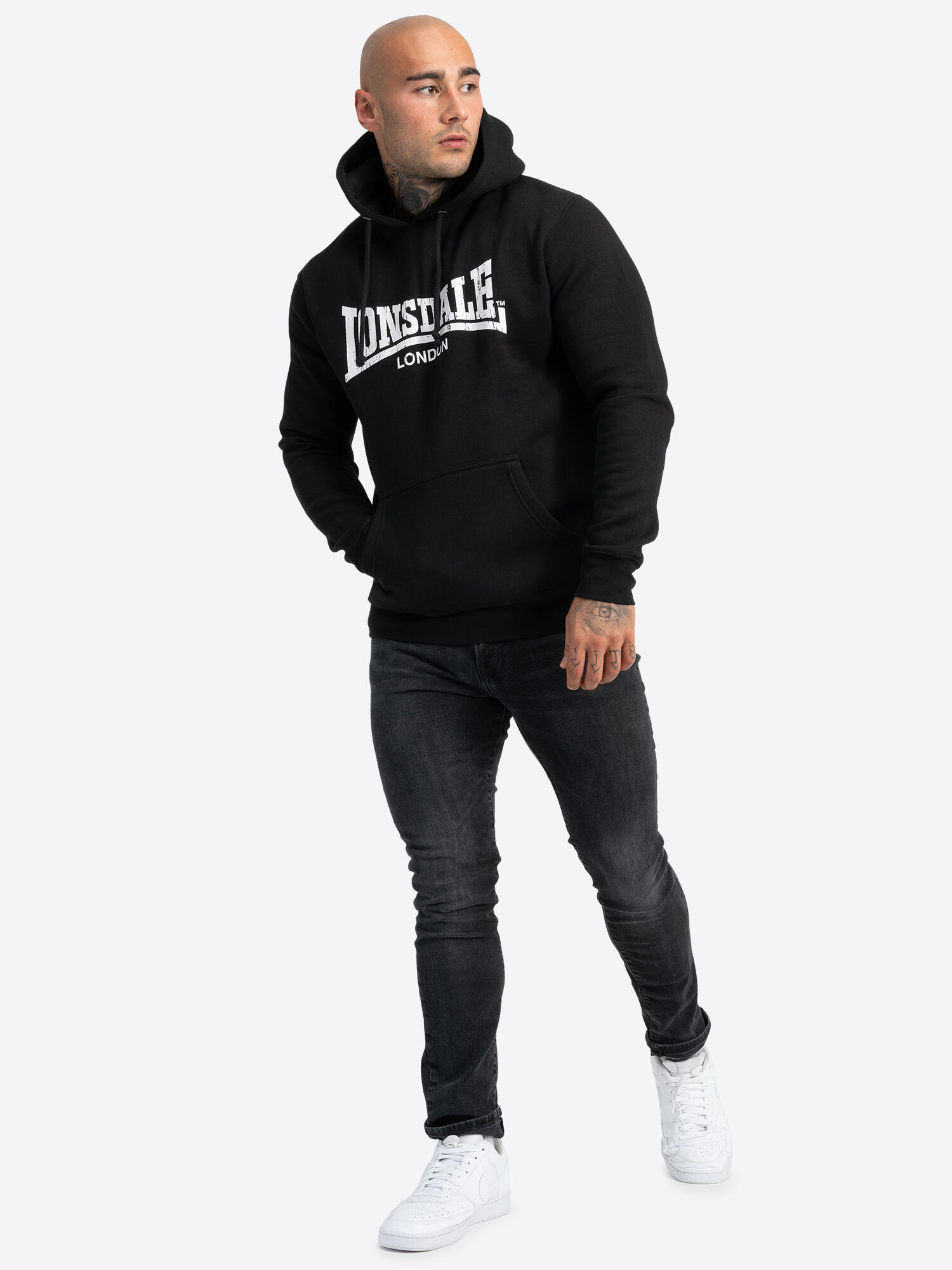 Sweatshirts polaires pour homme Lonsdale Wolterton Noir 3/7