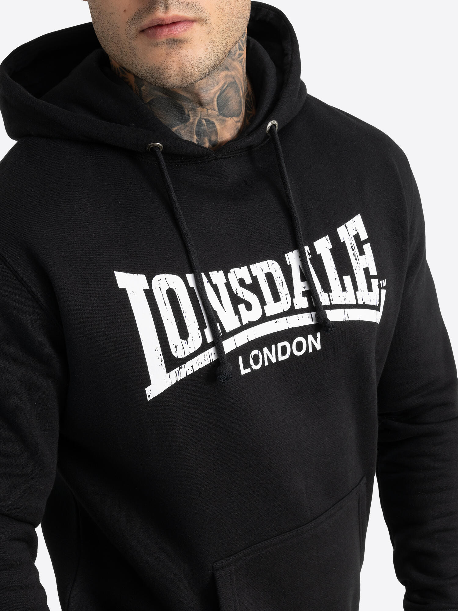Sweatshirts polaires pour homme Lonsdale Wolterton Noir 6/7