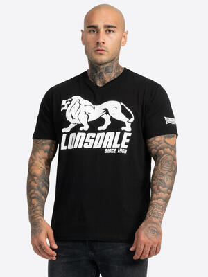 Lonsdale heren-t-shirt. regular fit dubbelpak bylchau