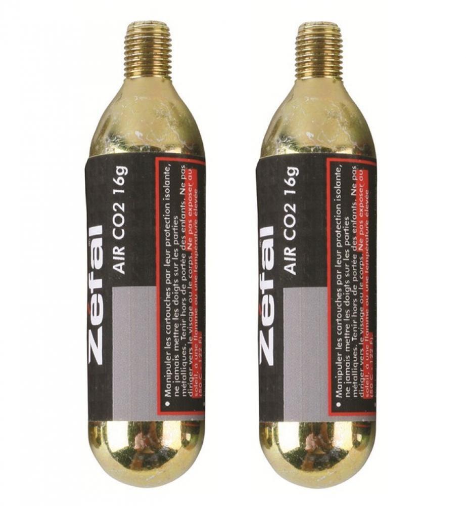 Blister de 2 cartuchos de aire con tornillos Zefal co2 16 g 2/3