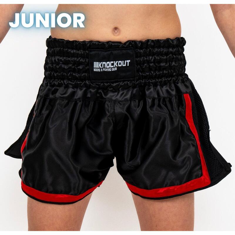 Sort Kickbox Knockout Junior FX Negru/Rosu / XS