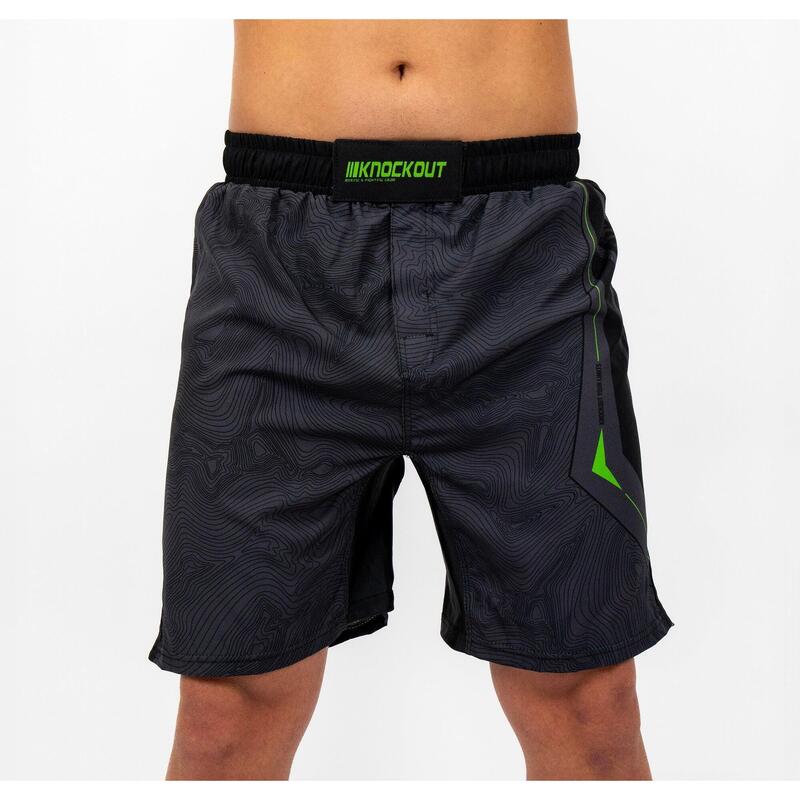 Sort MMA Knockout Fusion XL / Negru/Verde