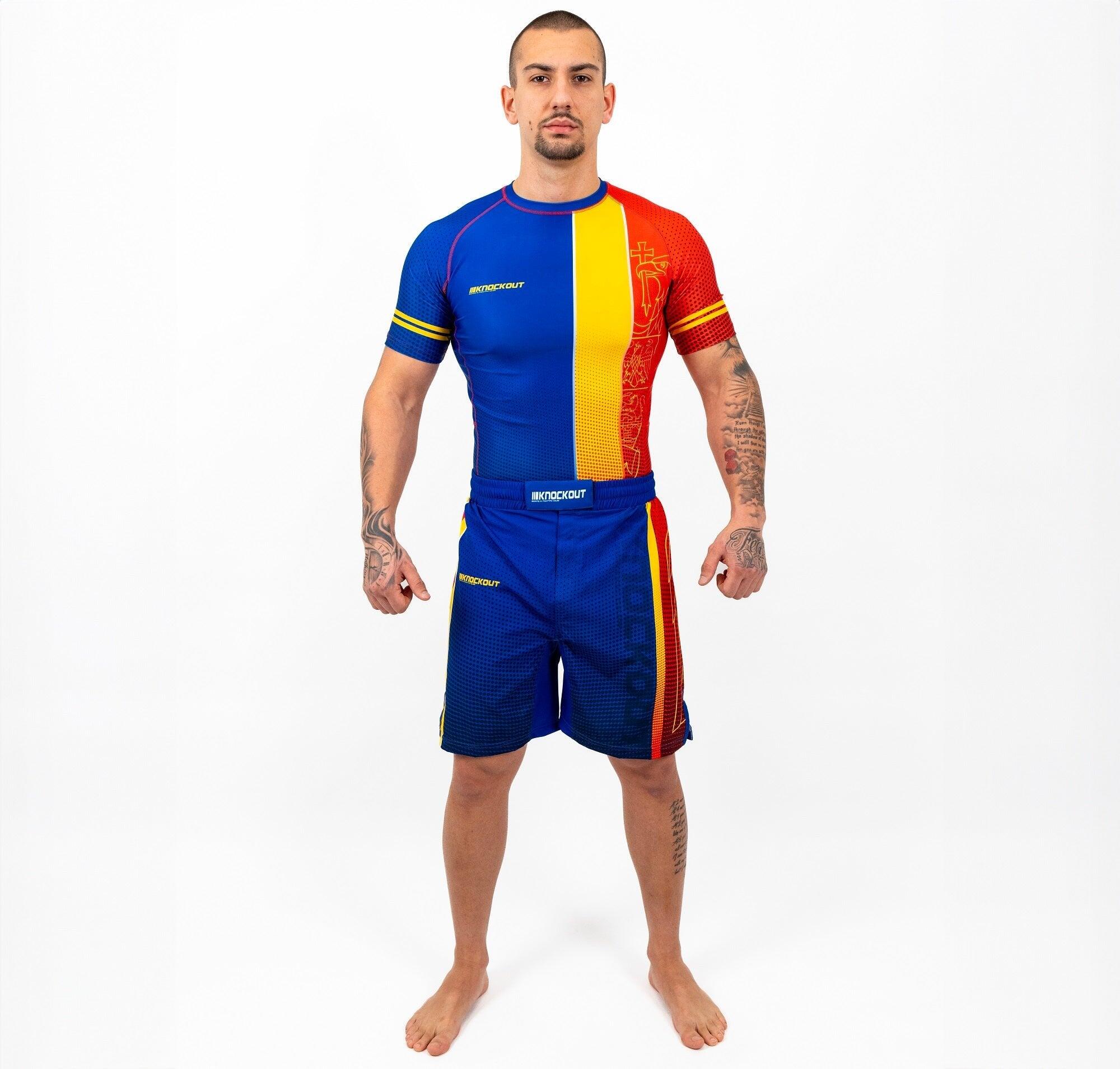 Maglietta Compression Knockout Romania 6/6