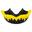 Proteza Dentara Knockout Vampire 2.0 Negru/Galben