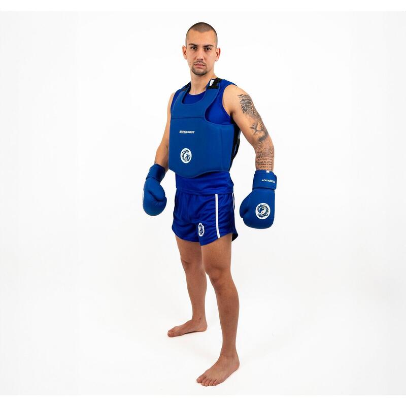 Vesta protectie WUSHU Knockout Albastru / S/M