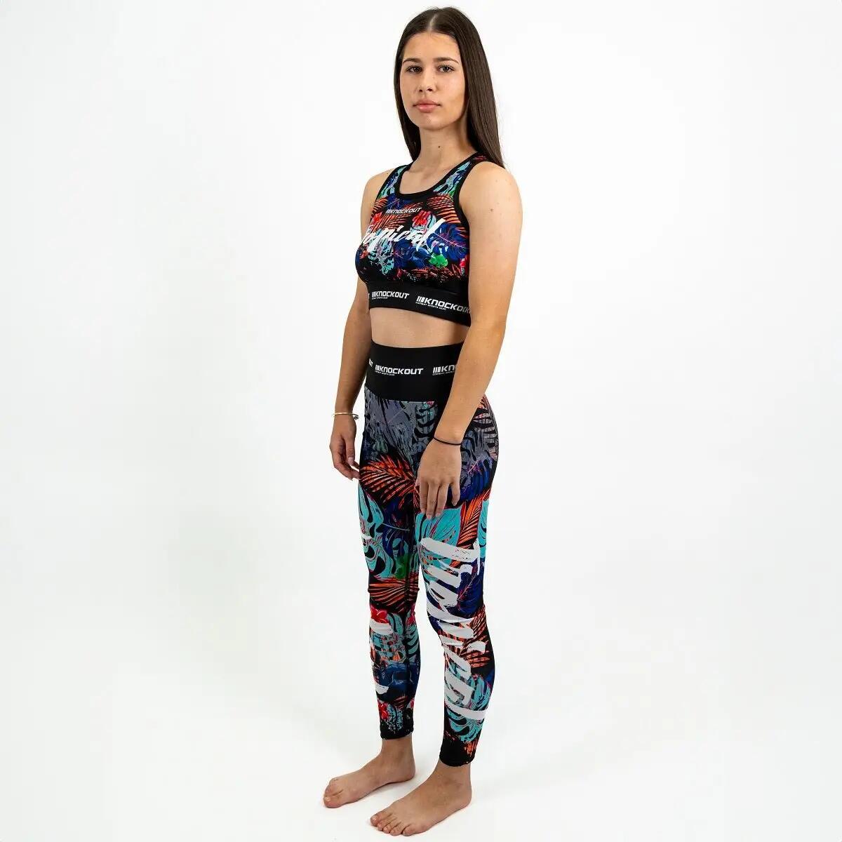 Női Knockout Tropical FX kompressziós nadrág 3/4