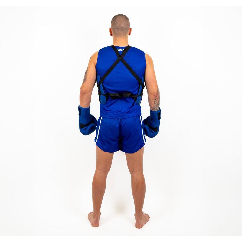 Vesta protectie WUSHU Knockout Albastru / S/M