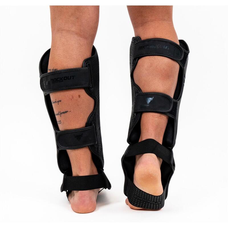 Tibiere Kickbox  Knockout Fusion Alb/Auriu / XL